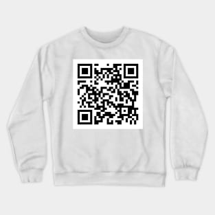 Wet fart QR code joke meme Crewneck Sweatshirt